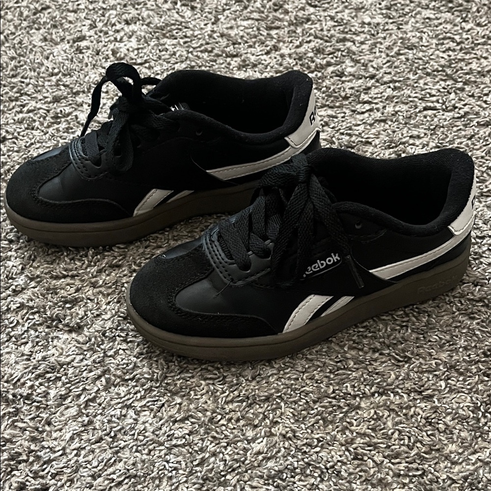 Reebok Black Sneakers with White Accents
